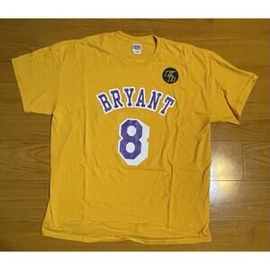 Kobe Bryant T Shirt Mens Xl Yellow 8 24 Lakers Tribute Sga 1 31 2020
